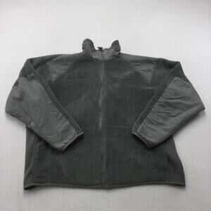 Peckham Jacket Mens Medium Green Fleece Cold Weather Gen III US Army Military